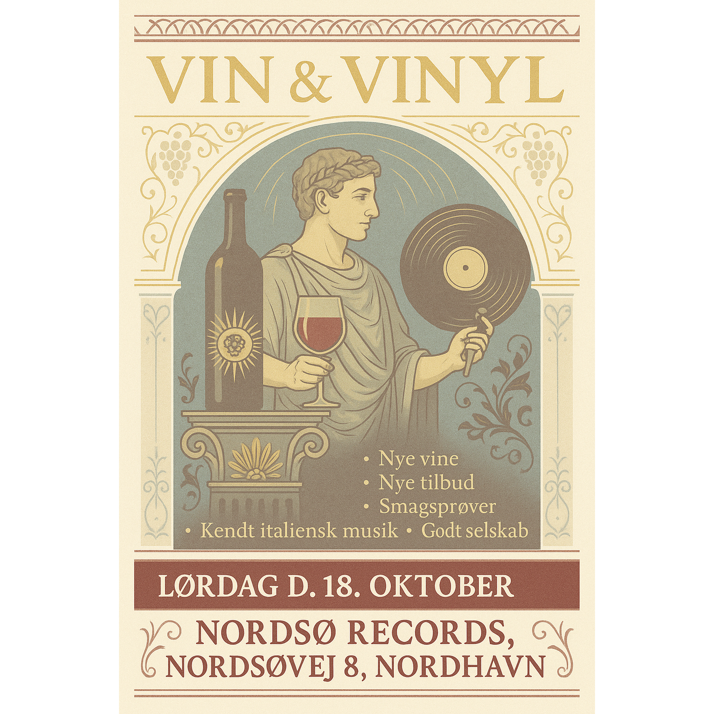 Vin & Vinyl - oktober 2025 - GRATIS BILLET